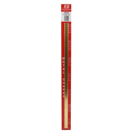 K&S Precision Metals K&S 0.430 in. W X 12 in. L Oval Brass Tube 1 pk 5095